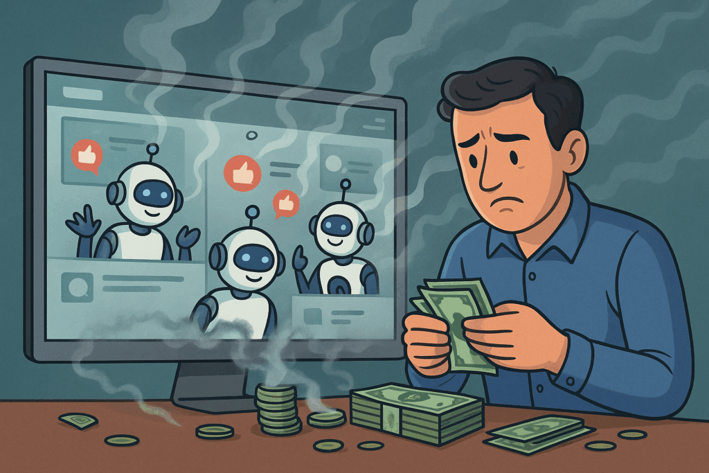 dependencia de Meta en emprendedores